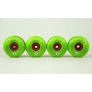 Blem Triclops Skateboard Wheels Goblin 56mm 92A with Abec 5 Bearings