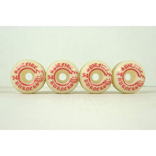 Blem Spitfire Skateboard Wheels Burners 54mm 99A White/Red