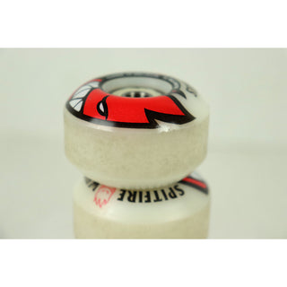 Blem Spitfire Skateboard Wheels with Bearings Bighead 52mm White 99A