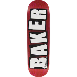 Baker Skateboard Deck Logo Veneers B2 Red 8.5" x 32.5"