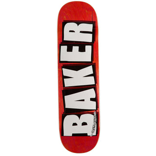 Baker Skateboard Deck Logo Veneers Red 8.25" x 32.25"