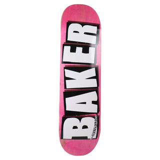 Baker Skateboard Deck Logo Veneers B2 Pink 8.25"