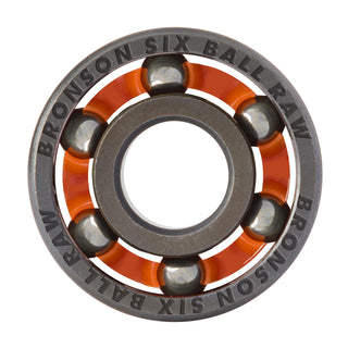 Bronson Speed Co Skateboard Bearings 6-Ball Raw