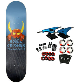 Toy Machine Skateboard Complete Axel Fence Blue/Black 8.25" x 32"