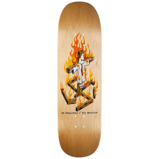 Toy Machine Skateboard Deck Templeton Charred Cross 9.0" x 33.25"