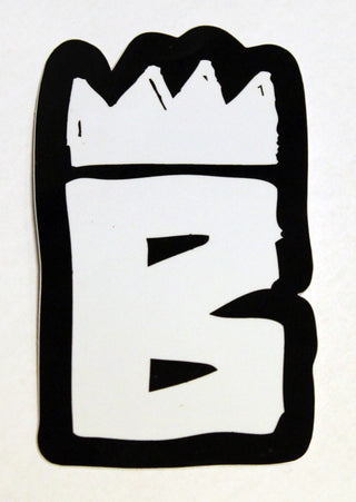 Brigada Sticker Logo 4" White