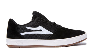 Lakai Skateboard Shoes Brighton Black Suede Mens