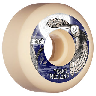 Bones Skateboard Wheels 52mm STF V5 McClung Barn Owl 99A White