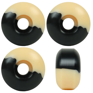 Skateboard Wheels 53mm x 31mm High Rebound 100A Black/Brown