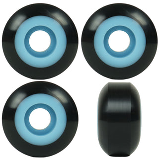 Skateboard Wheels 53mm x 31mm High Rebound 100A Black/Blue