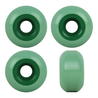 Blank Skateboard Wheels Dual Durometer 100A Dark Green 54mm x 31mm