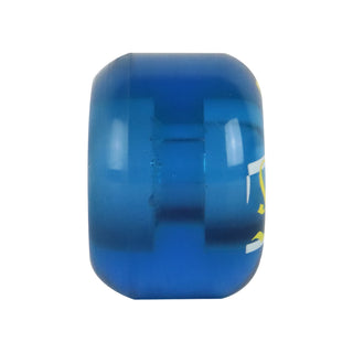 Printed Skateboard Wheels Soft Gel 97A Clear Blue 52mm x 36mm