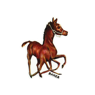 Baker Skateboards Sticker Horse 4" x 5"