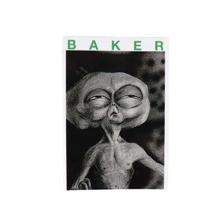 Baker Skateboard Sticker Block Busters Grey 3" x 4"