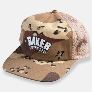 Baker Skateboards Hat Arch Logo Trucker Desert Camo