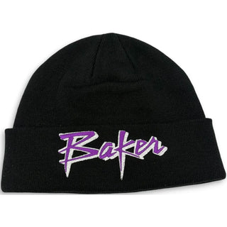 Baker Skateboards Beanie Purple Pain Black
