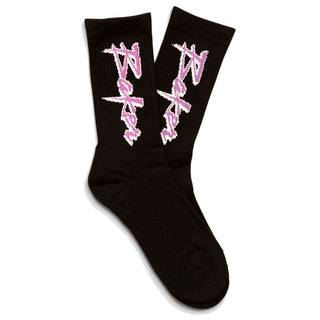 Baker Skateboards Socks Purple Pain Black