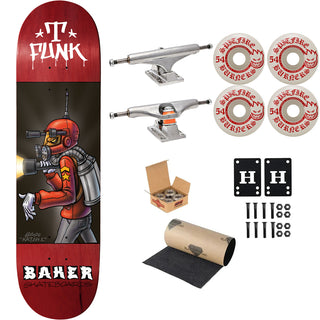 Baker Premium Complete Skateboard T-Funk Katch1 8.0" Ft. Independent/Spitfire