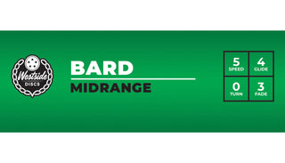 Westside Disc Golf VIP Bard Midrange 5/4/0/3 White/Gold 180 grams