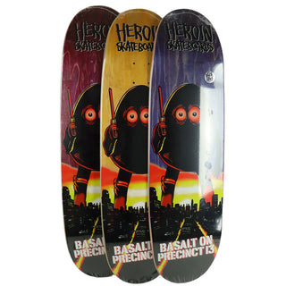 Heroin Premium Skateboard Complete Basalt On Precinct 13 Egg (Assorted) Ft. Krux/Spitfire/Quantum