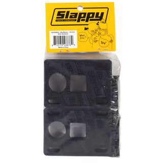 Slappy Trucks Risers Big Blocks Black 3/4" with Mounting Hardware and Sticker