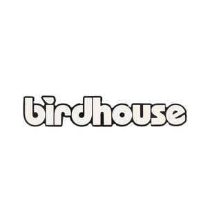 Birdhouse Skateboard Sticker Text Logo White 5.25" x 1"