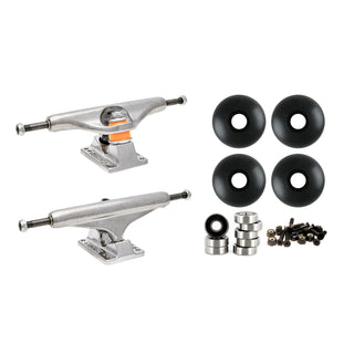 Independent 159 (8.75") Skateboard Trucks 58mm Black Wheels and Bearings Combo Package