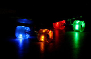 LED Wheels YELLOW 65mm