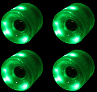 LED Wheels GREEN 60mm