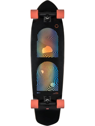 Globe Longboard Blazer XL Black/Orange 9.75" x 36.25" Kicktail