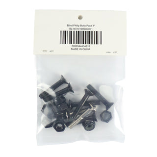 Blind Skateboard Hardware 1" Phillips Bolts Black/Silver