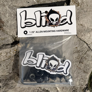 Blind Skateboard Hardware 1.25" Allen Bolts Black/Silver