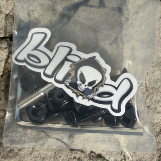 Blind Skateboard Hardware 1.25" Allen Bolts Black/Silver