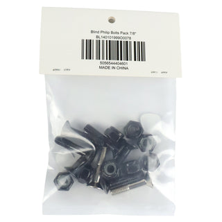 Blind Skateboard Hardware 7/8" Phillips Bolts Black/Silver