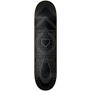 Blueprint Skateboard Deck Home Heart Black/Black 8.25"