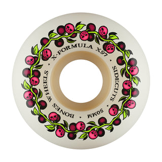 Bones Skateboard Wheels 50mm X-Formula Skull Berries V5 Sidecut 97A