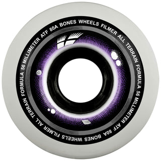 Bones Skateboard Wheels 60mm ATF Filmers All Terrain Formula 80A
