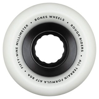 Bones Skateboard Wheels 59mm Rough Riders All Terrain 80A White