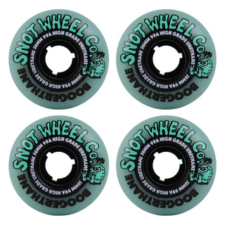 Snot Wheel Co. Skateboard Wheels 58mm Boogerthane Team 99A Teal/Black