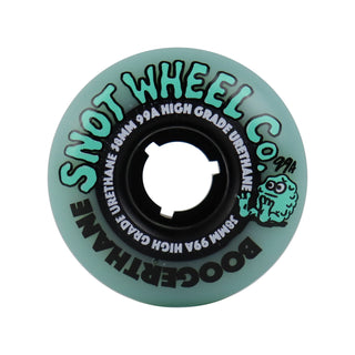 Snot Wheel Co. Skateboard Wheels 58mm Boogerthane Team 99A Teal/Black