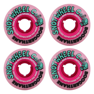 Snot Wheel Co. Skateboard Wheels 55mm Boogerthane Team 99A Pink/Pink