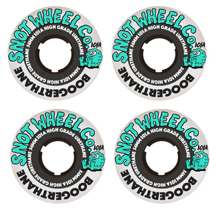 Snot Wheel Co. Skateboard Wheels 54mm Boogerthane Team 101A White/Black