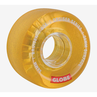 Globe Skateboard / Longboard / Cruiser Wheels Bruiser 58mm 83A Clear Honey