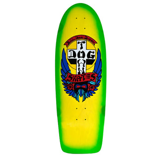 Dogtown Skateboard Complete Bull Dog OG 70s Classic Yellow/Green 10" x 29.622"
