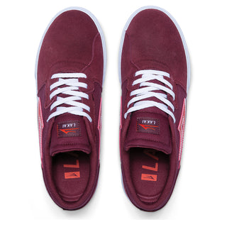 Lakai Skateboard Shoes Cardiff Burgundy Suede 