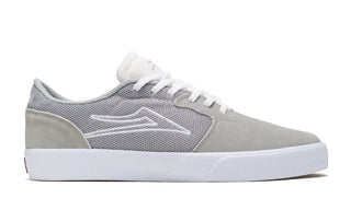 Lakai Skateboard Shoes Cardiff Light Grey Suede
