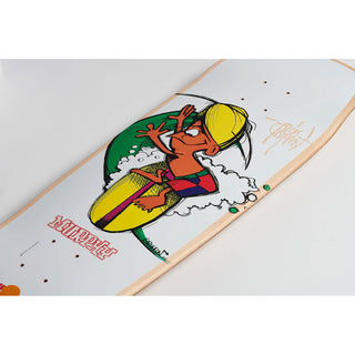 California Locos Skateboard Deck Rick Griffin Murphy 9.125" + Sk8ology Wall Mount