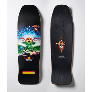 California Locos Skateboard Deck Rick Griffin Pacific Vibrations 9.125" + Sk8ology Wall Mount