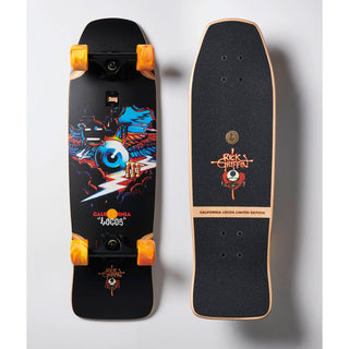 California Locos Skateboard Cruiser Rick Griffin Flying Eyeball 8.5"