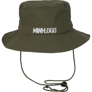 Mini Logo Skateboard Hat Stencil Logo Boonie Army Green (Small)